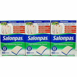 Salonpas Pain Relieving Patch 60 Patches Each (1 Or 3 Pack) Pack & Rubs