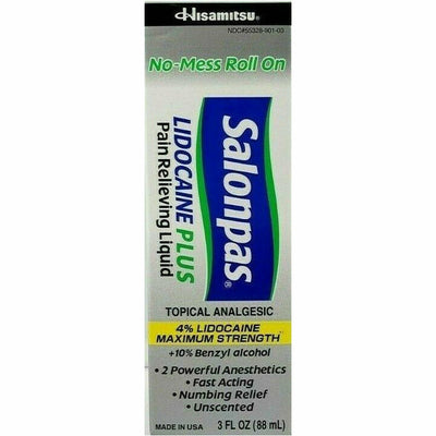 Salonpas Roll On Liquid Plus, 3 fl oz