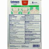 Salonpas Pain Relieving Patch 6 Large Patches