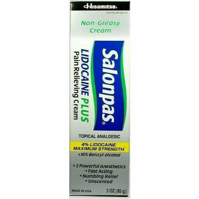 Salonpas Plus Pain Relieving Cream, 3 oz - Main product image