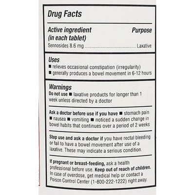 Senna 8.6 mg 1000 Tablets