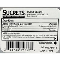 Sucrets Sore Throat, Cough / Dry Mouth Lozenges (Honey Lemon Flavor) 18 Count - Image 2