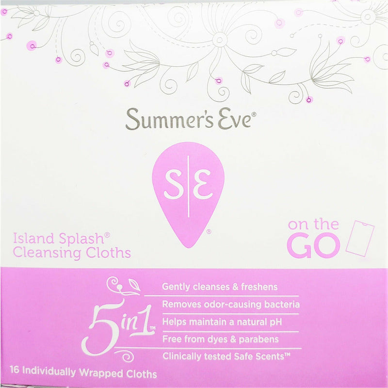 Summer's Eve Cleansing Cloths (Island Splash Scent) 16 Count - Main product image