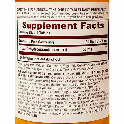 Sundown DHEA 50 mg, 60 Tablets 