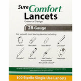 Sure Comfort Lancets 28 Gauge, 100 Count