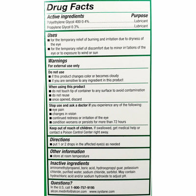 Systane Lubricant Eye Drops, 25 (Single Use) Vials