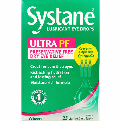 Systane Lubricant Eye Drops, 25 (Single Use) Vials