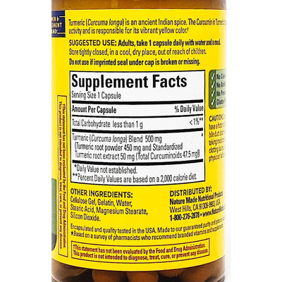 Turmeric Curcumin 500 mg 60 Capsules by Nature Made