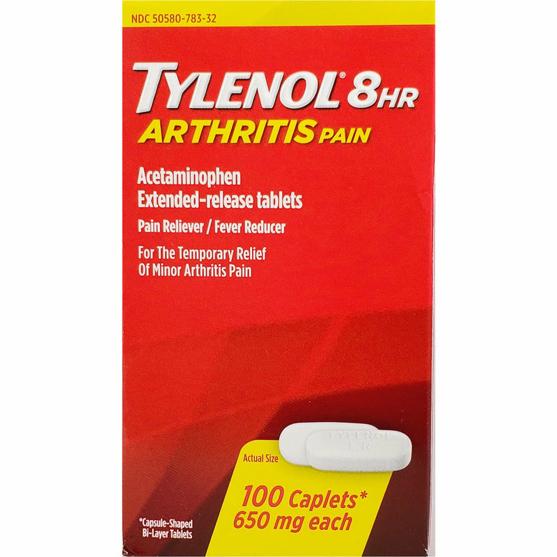 Tylenol 8 hr Arthritis Pain 650 mg (Extended-Release) 100 Caplets - Main product image