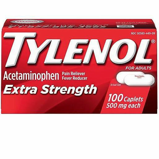 Tylenol Extra Strength 500 mg, 100 Caplets - Main product image