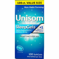 Unisom Sleep Gels, 50 mg 100 Softgels - Image 1