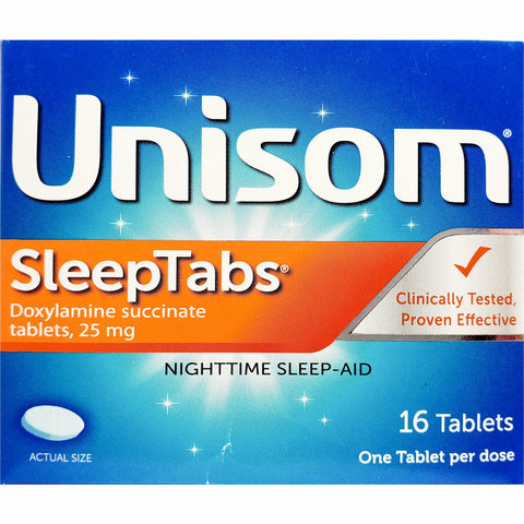 Unisom Sleep Tabs 25 mg, 16 Tablets
