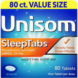 Unisom Sleep Tabs 25 mg, 80 Tablets