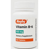 Vitamin B-6, 100 mg 100 Tablets by Rugby