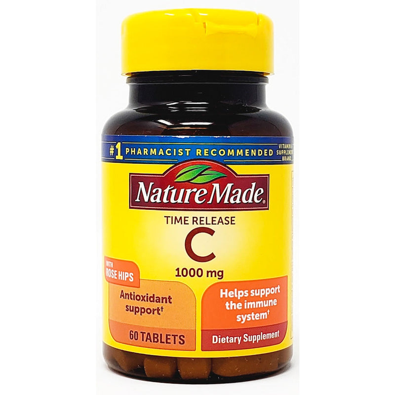 Vitamin C-1000 mg (Rose Hips) 60 (Time Release) Tablets by Nature Made - Main product image