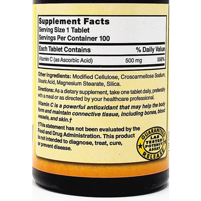 Vitamin C 500 mg 100 Tablets by Natures Blend