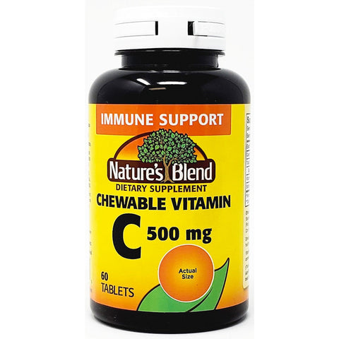 Vitamin C 500 mg 100 Chewable Tablets by Natures Blend