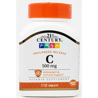 Vitamin C 500 mg (Prolonged Release) 110 Tablets by 21st Century - Image 1