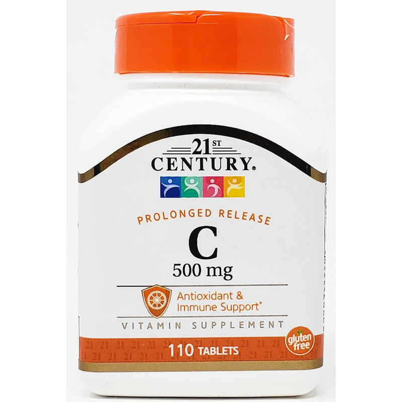 Vitamin C 500 mg (Prolonged Release) 110 Tablets by 21st Century - Main product image