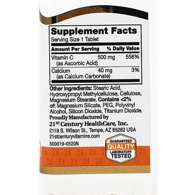 itamin C 500 mg (Prolonged Release) 110 Tablets by 21st Century