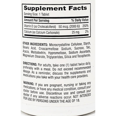 Vitamin D3 - 50 mcg (2000 IU)