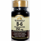 Windmill Vitamin B6, 250 mg (Immune Support) 60 Tablets