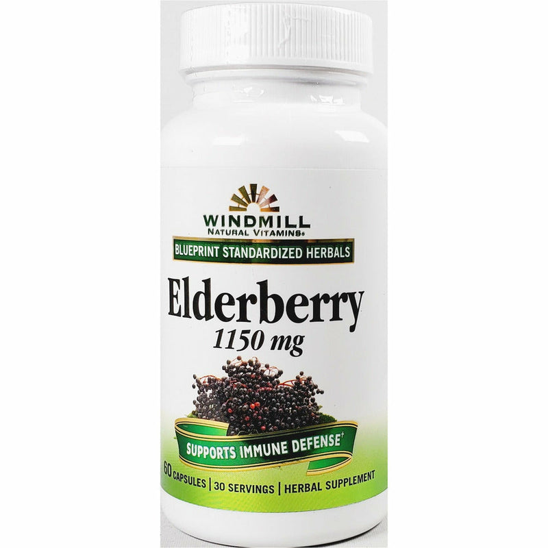 Elderberry 1150 mg 60 Capsules by Windmill - Main product image