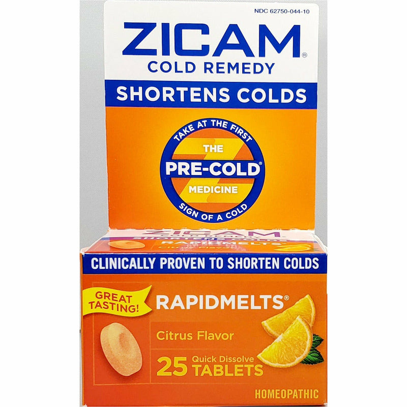 Zicam Cold Remedy Rapidmelts, 25 Quick Dissolve Tablets, Citrus Flavor - Main product image
