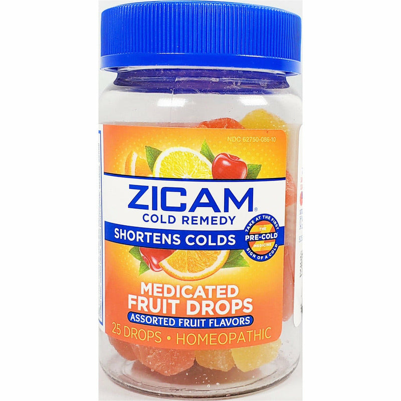 Zicam Cold Remedy Medicated Fruit Drops, 25 Count - Main product image
