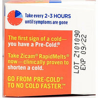 Zicam Cold Remedy Rapidmelts, 25 Quick Dissolve Tablets (Cherry Flavor) - Image 3