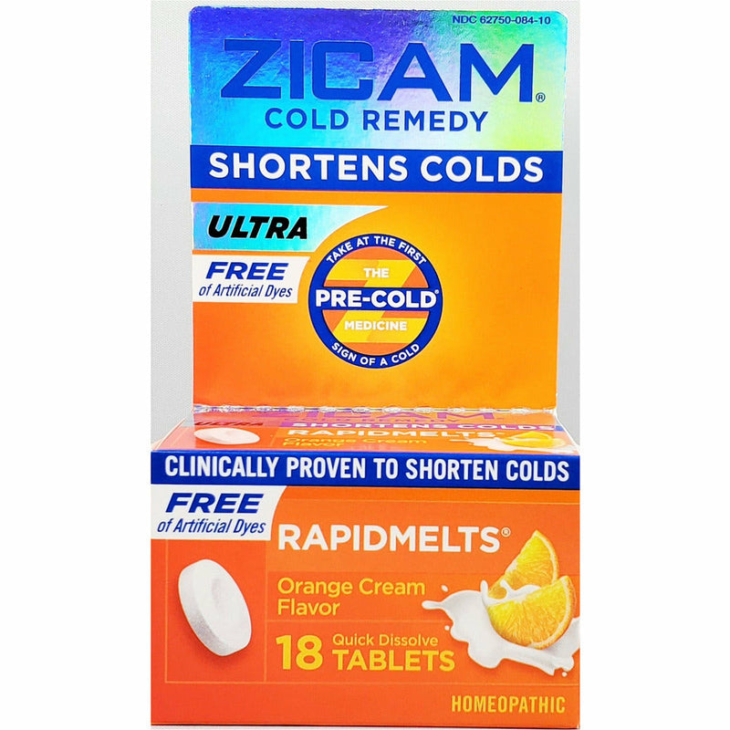 Zicam Cold Remedy Ultra Rapidmelts, 18 Quick Dissolve Tablets - Main product image