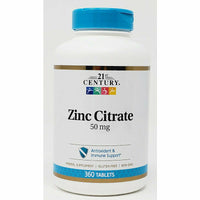 Zinc Citrate 50 mg 360 Tablets by 21st Century - Image 1