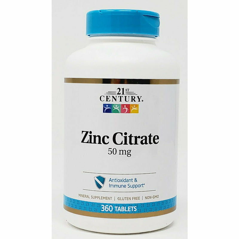 Zinc Citrate 50 mg 360 Tablets by 21st Century - Main product image
