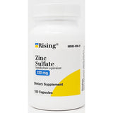 Zinc Sulfate 220 mg 100 Capsules by Rising